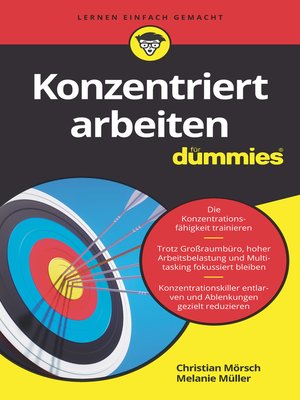 cover image of Konzentriert arbeiten f&uuml;r Dummies
